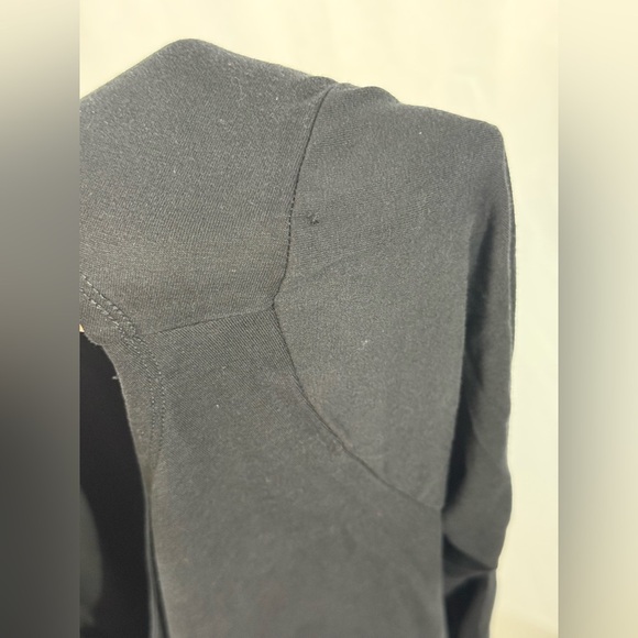 Eileen Fisher Black Long Sleeve Shirt XS Stretch sustainable fashion Layering - Picture 4 of 5